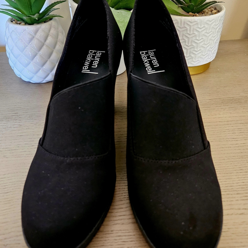 Lauren Blackwell Women's Black Heeled Boots